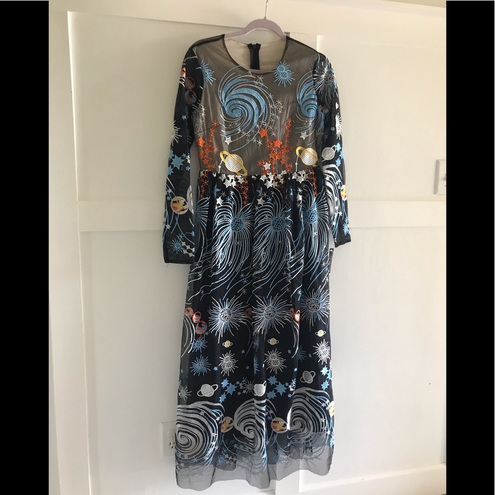 Adorable knockoff Valentino galaxy dress